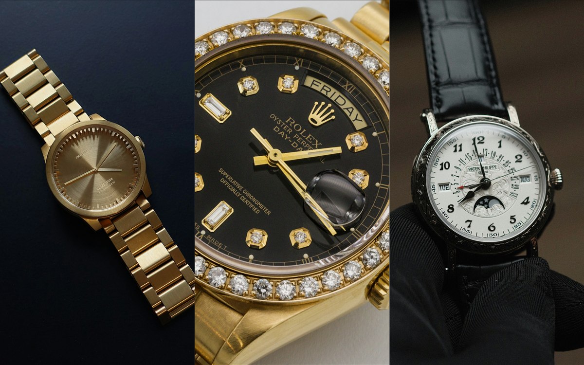 Tissot, Rolex und Patek Philippe Uhren